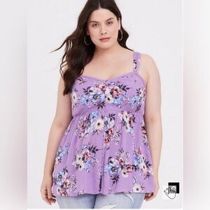 Torrid - NWT - Babydoll Crepe Tank - 2X
